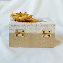 Load image into Gallery viewer, Golden Dust Handcrafted Ring Box